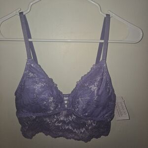 Lace Bralette in Lavender Small
